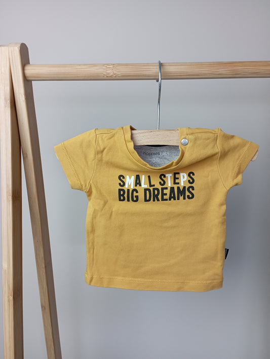 T-shirt "Small steps big dreams" 50 Noppies