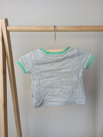 T-shirt met krokodil 56 Noppies