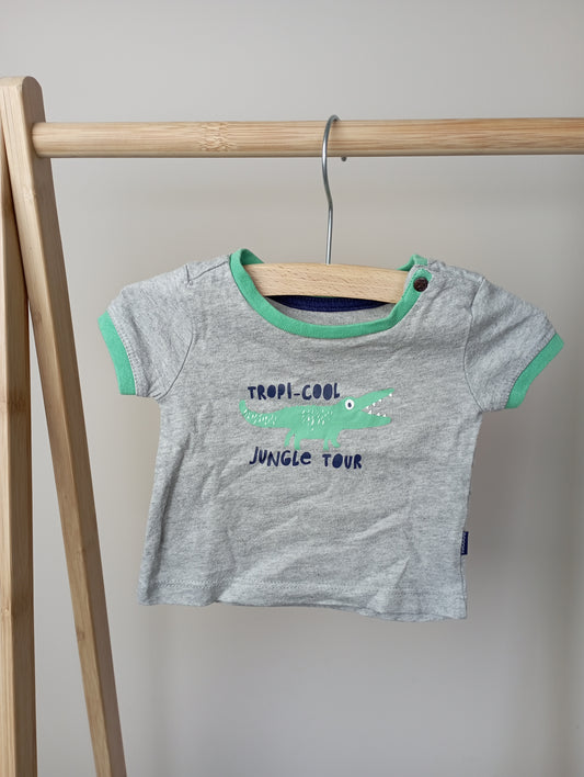 T-shirt met krokodil 56 Noppies