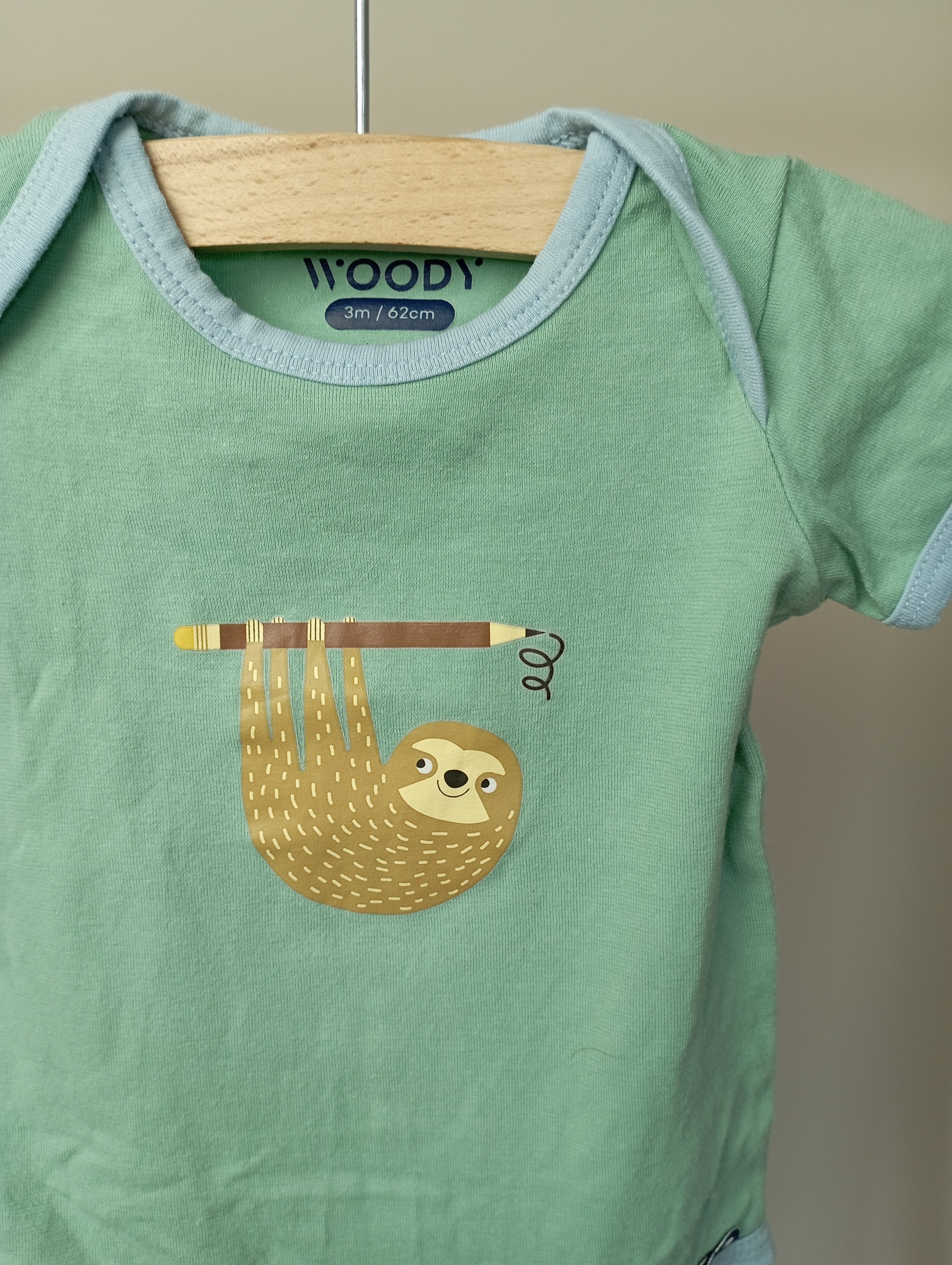 Romper met luiaard 62 Woody