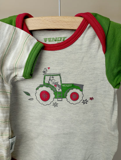 Setje rompers 62/68 FENDT