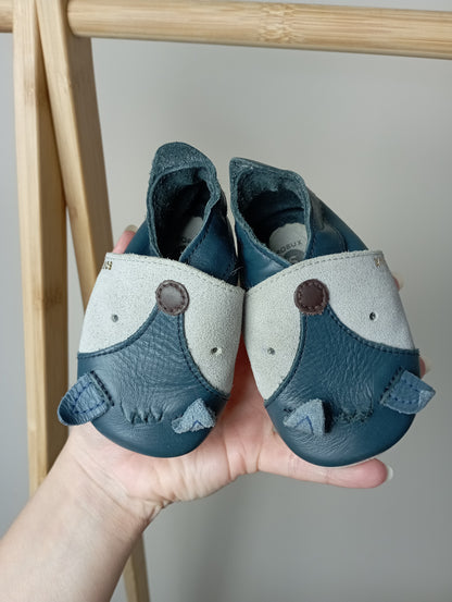 Soft sole babyslofjes met vosje 3-9m Bobux
