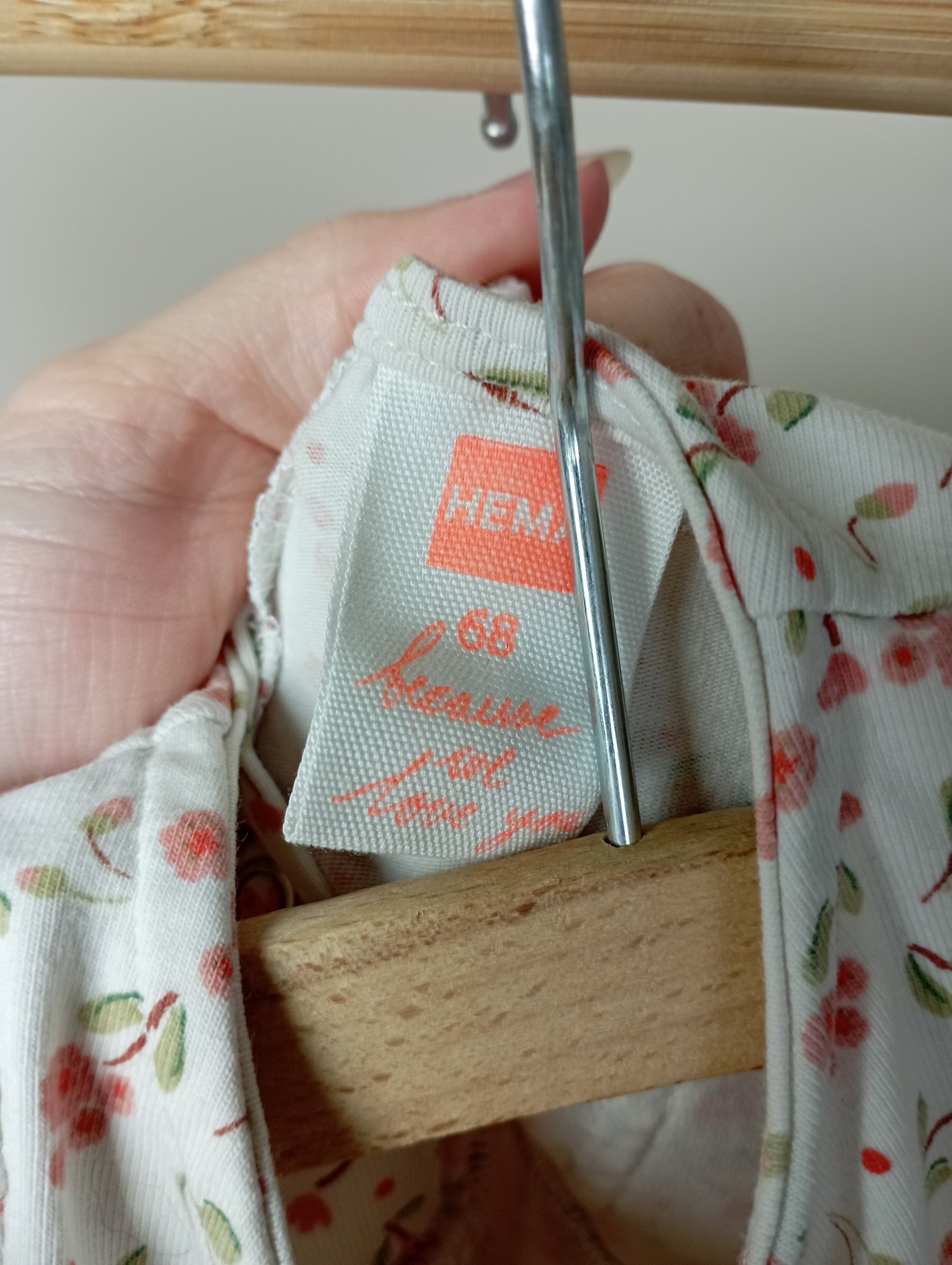 Jurkje met romper 68 Hema