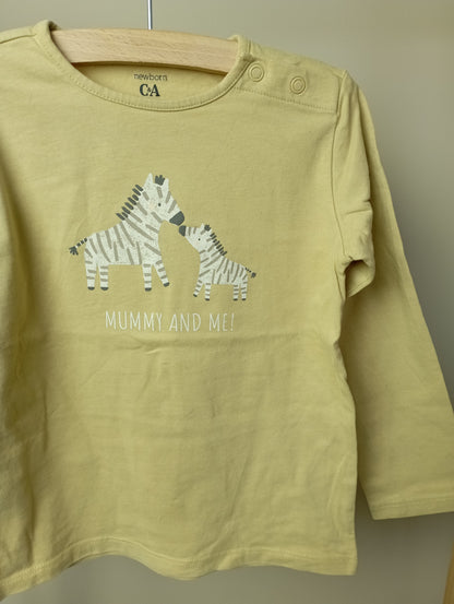 Longsleeve met zebra's 98 C&A