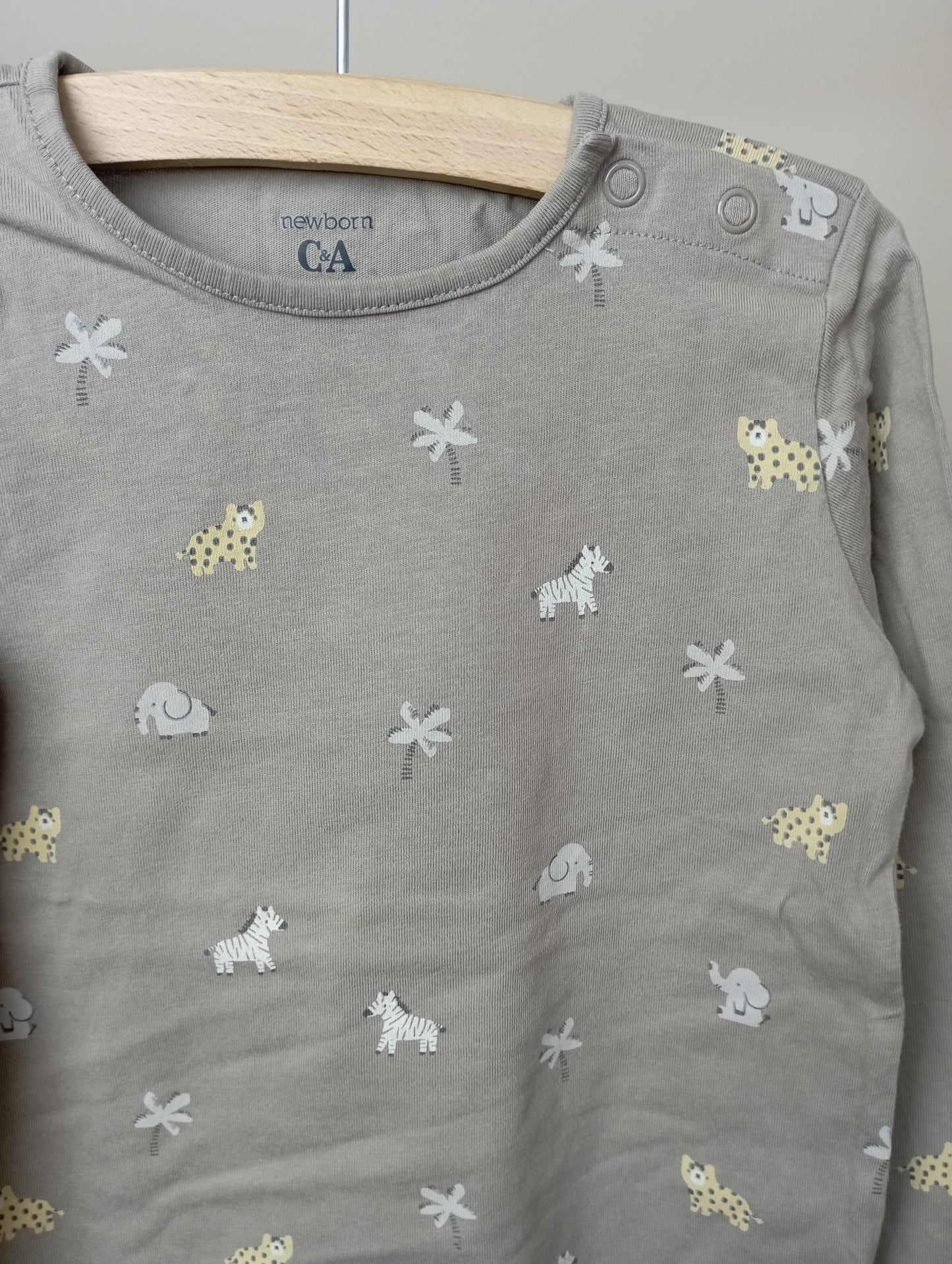 Longsleeve met dieren 98 C&A