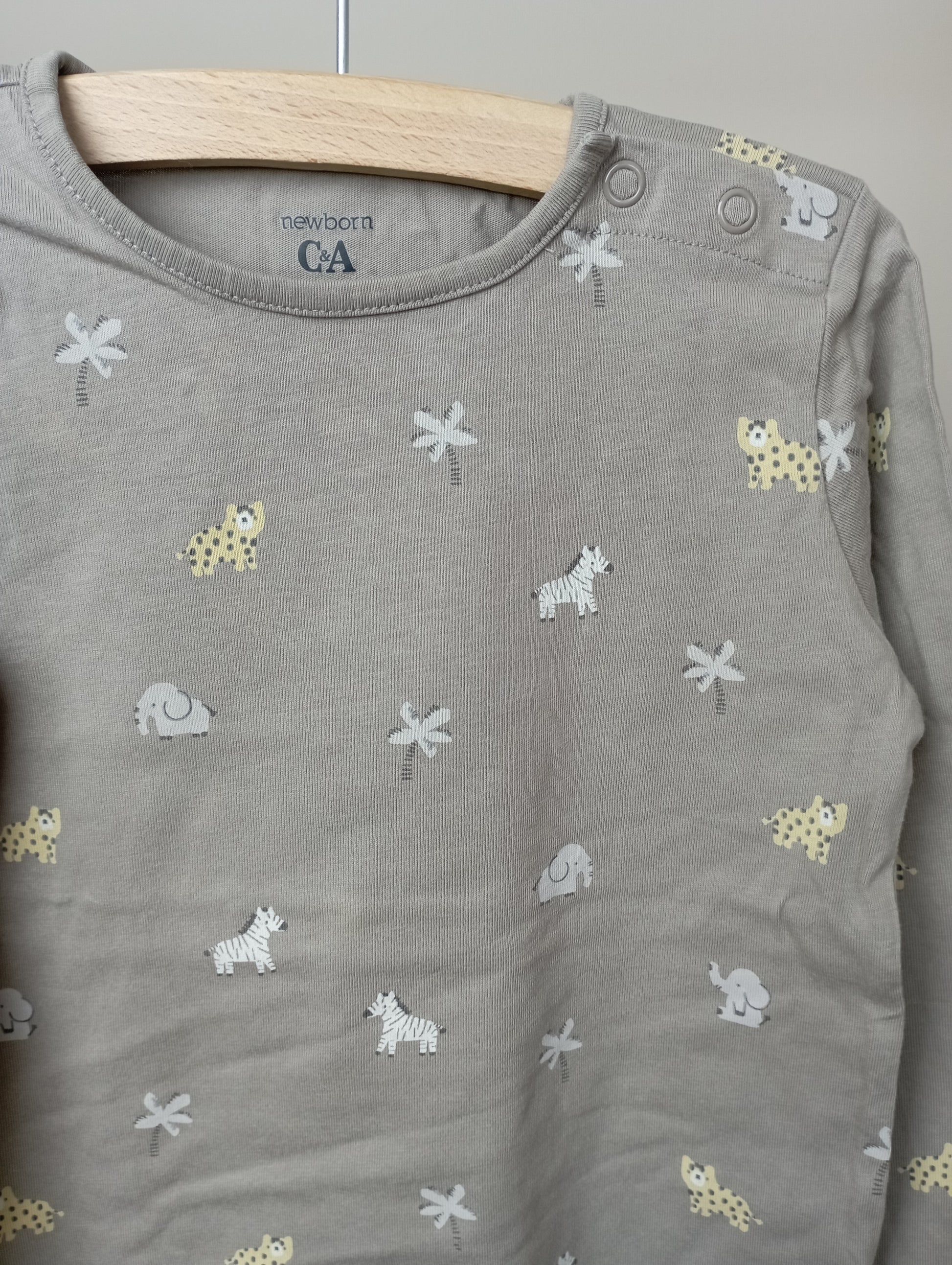 Longsleeve met dieren 98 C&A