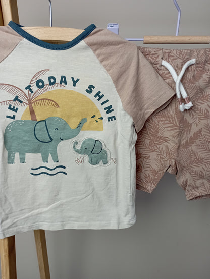 Setje "Let today shine" met petje 92 C&A