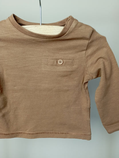 Longsleeve met knoopje 62 Cuddles and smiles