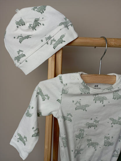 Setje met vosjes 62 H&M