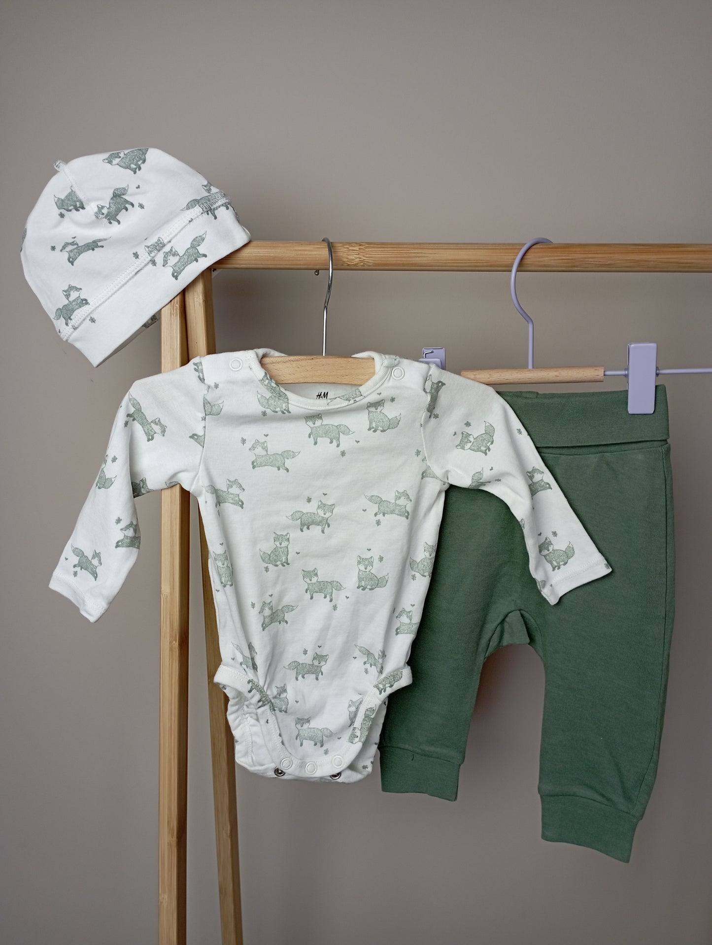 Setje met vosjes 62 H&M