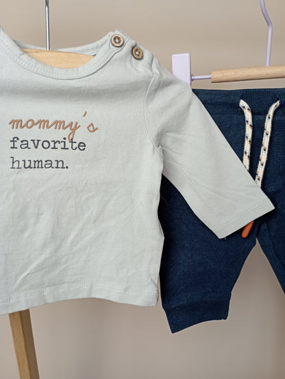 Setje "Mommy's favorite human" 56 Cuddles and smiles