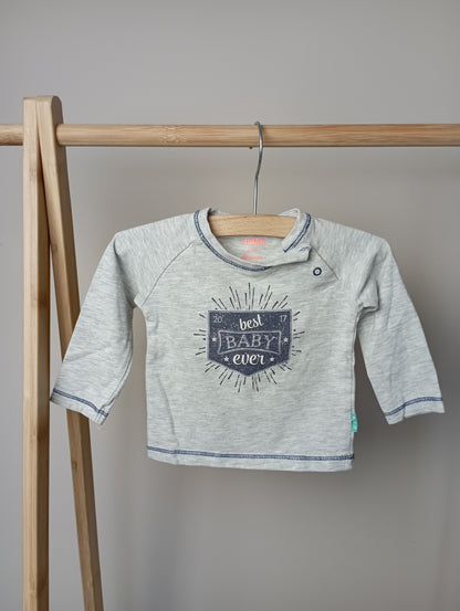 Longsleeve "Best baby ever" 56 Hema
