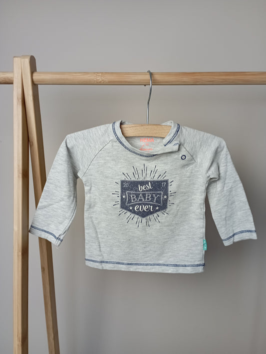 Longsleeve "Best baby ever" 56 Hema