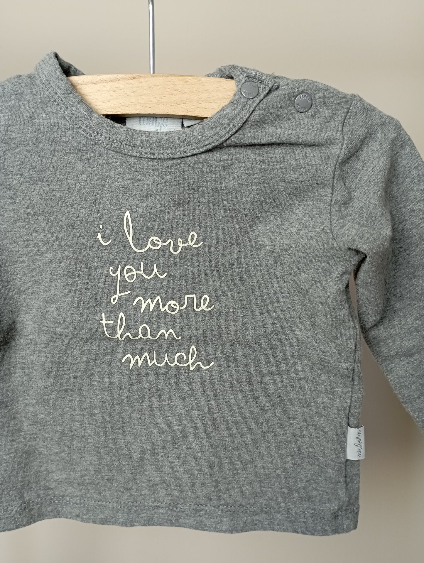 Longsleeve "I love you more than much" 62 Feetje