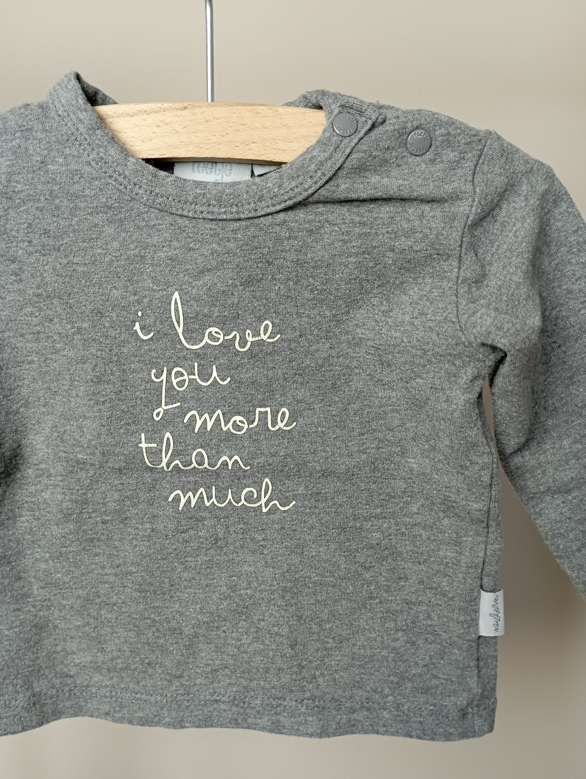 Longsleeve "I love you more than much" 62 Feetje