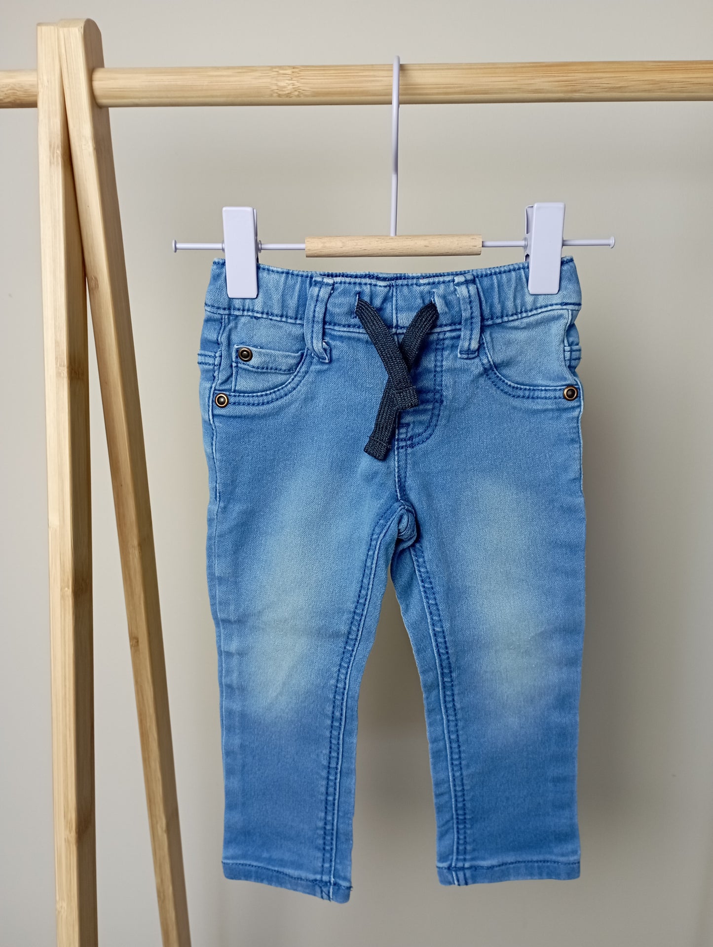 Jeansbroek met elastiek 74 Hema