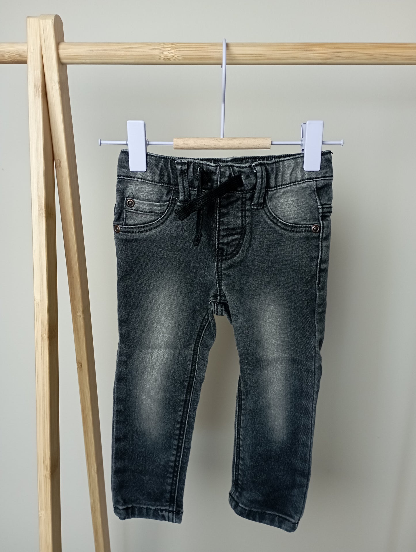 Jeansbroek met elastiek 74 Hema