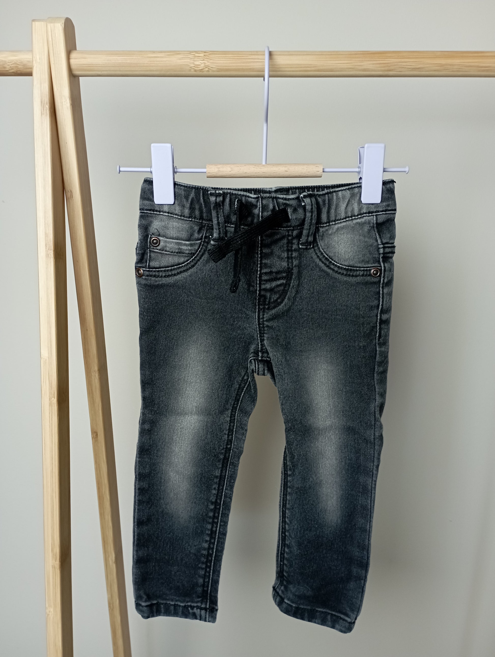 Jeansbroek met elastiek 74 Hema