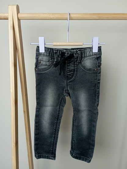 Jeansbroek met elastiek 74 Hema