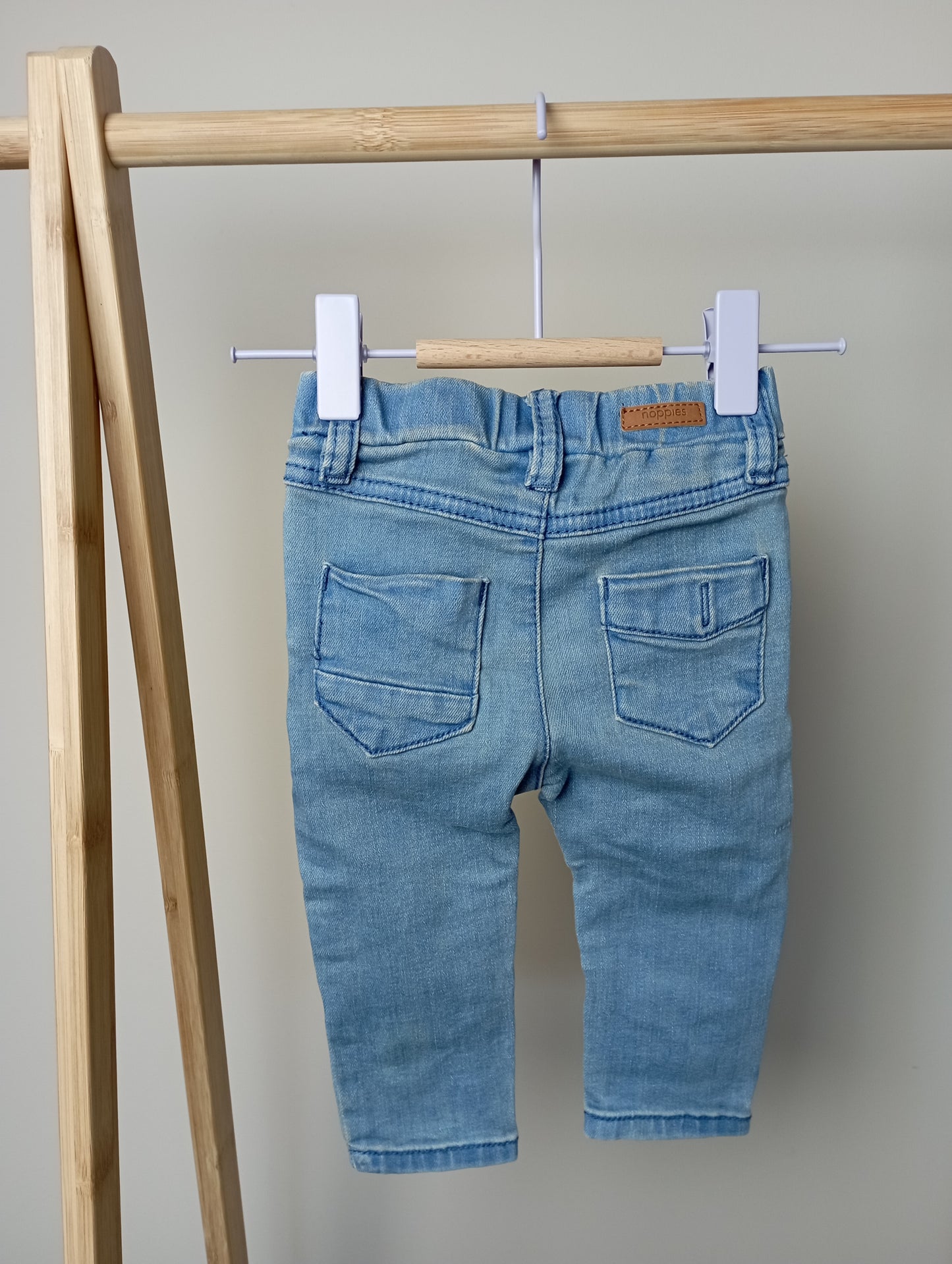 Jeansbroek met elastiek 68 Noppies