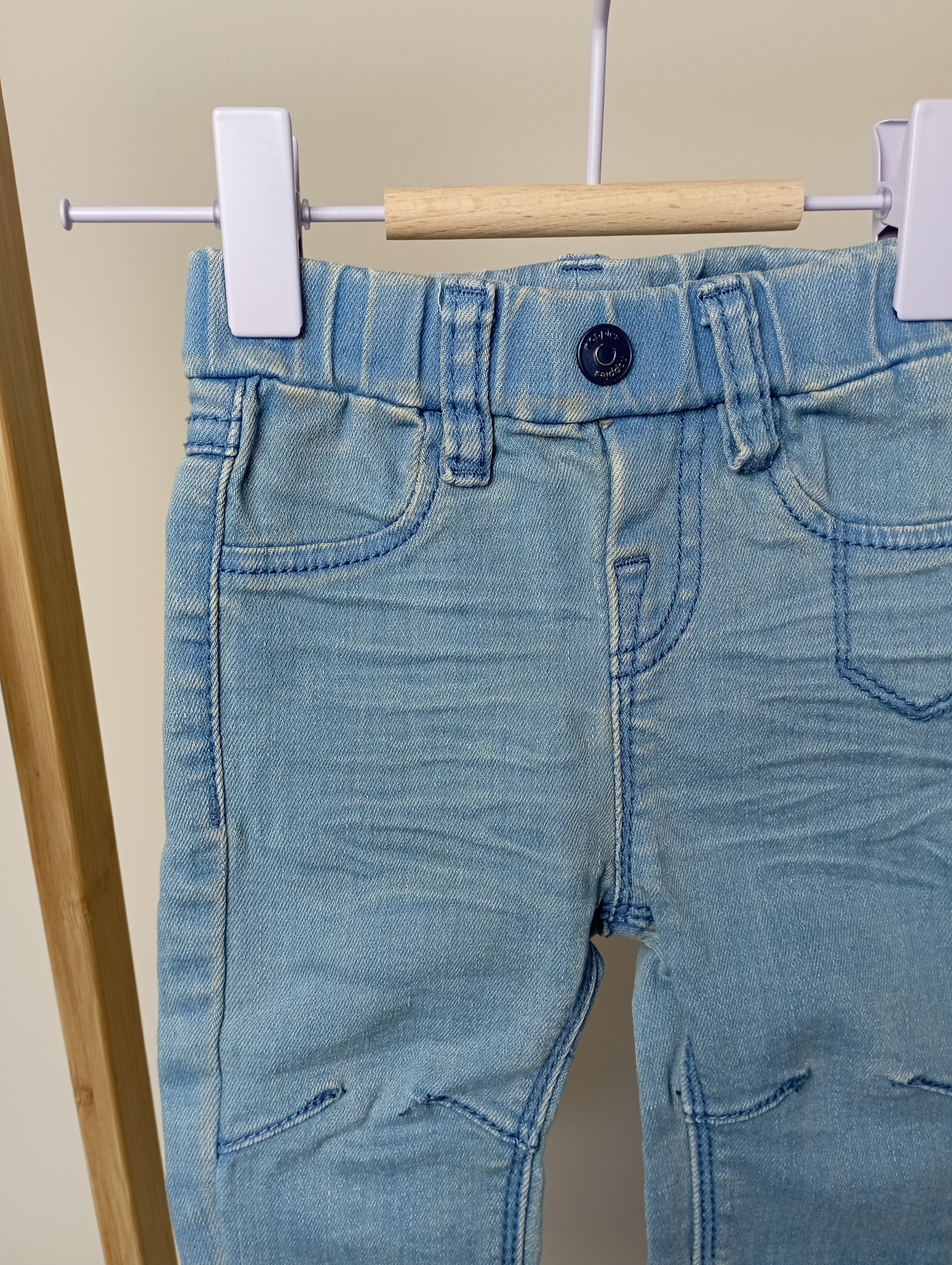Jeansbroek met elastiek 68 Noppies