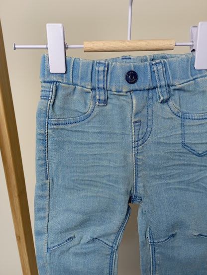 Jeansbroek met elastiek 68 Noppies