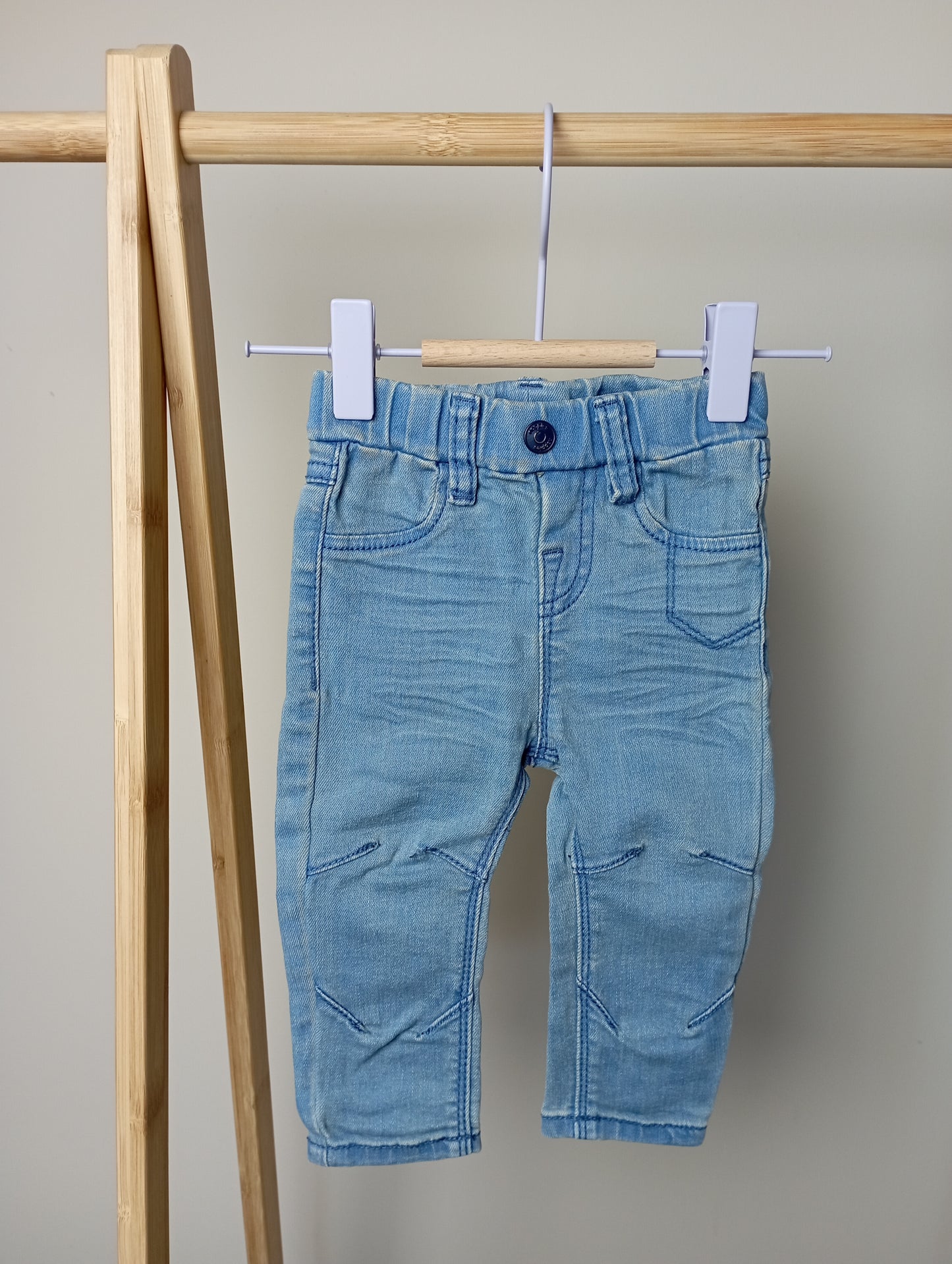 Jeansbroek met elastiek 68 Noppies