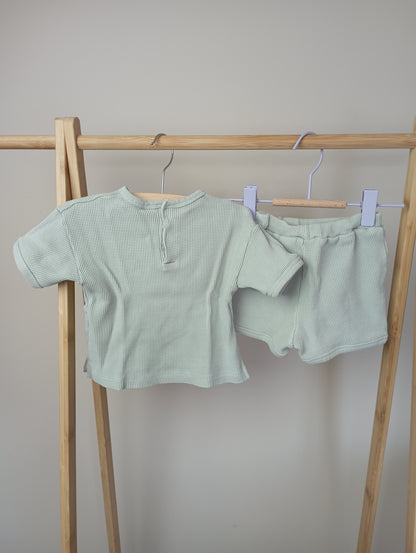Setje in wafelstructuur 74 H&M