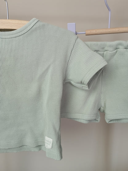 Setje in wafelstructuur 74 H&M