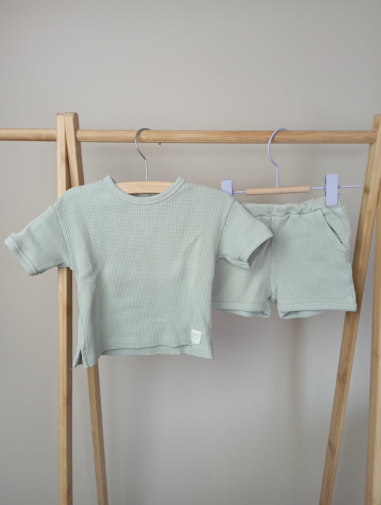 Setje in wafelstructuur 74 H&M