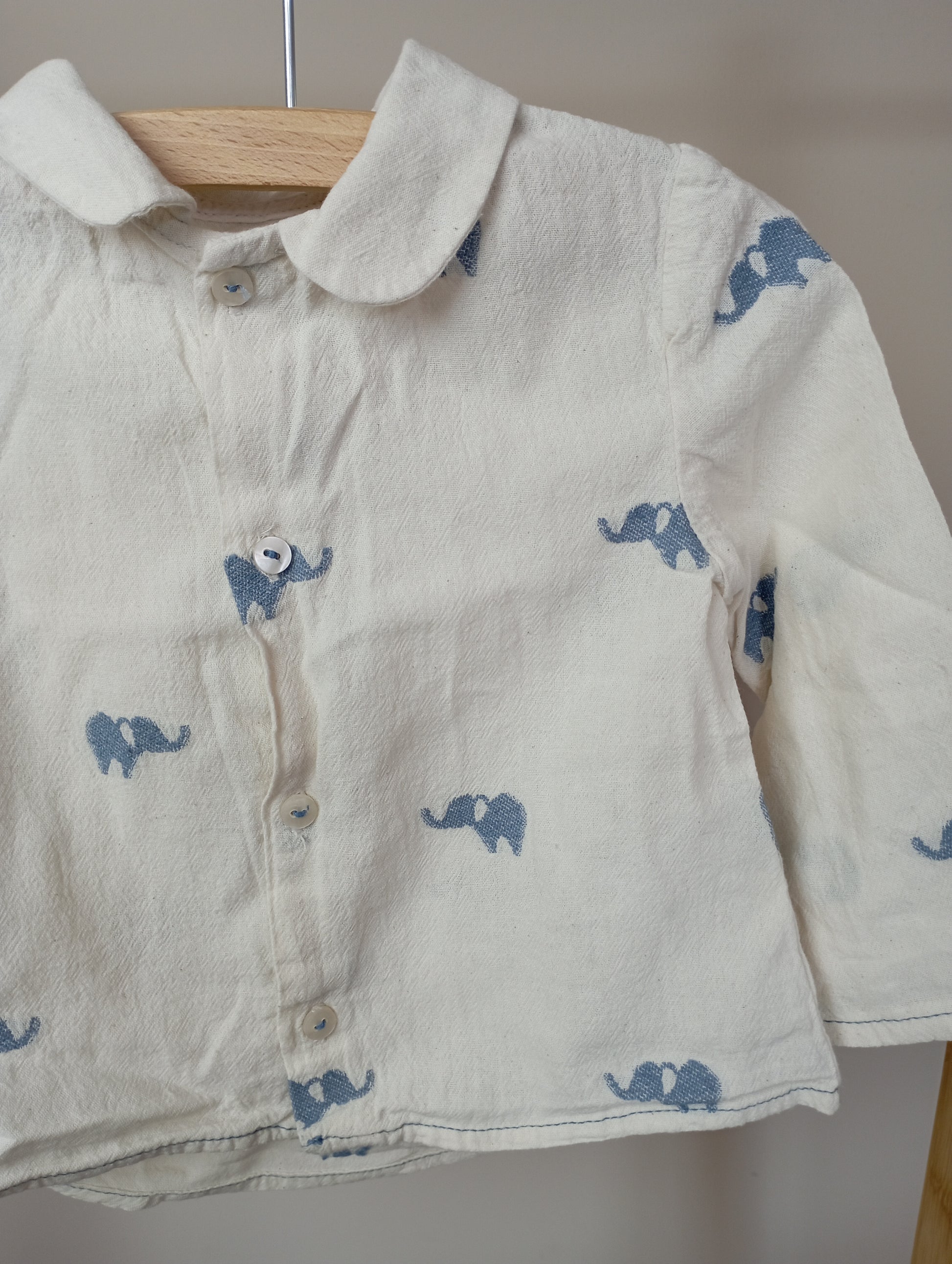 Hemd met olifantjes 80 Zara