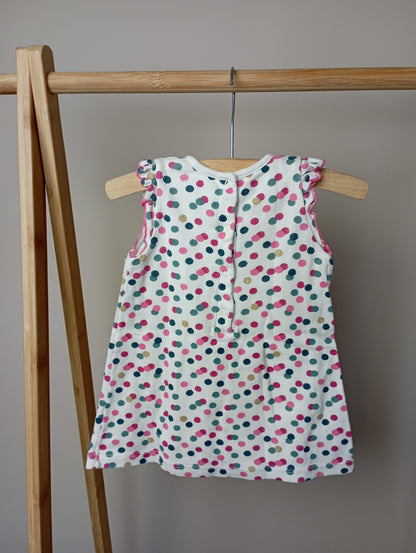 Jurk met romper 6m Petit Bateau