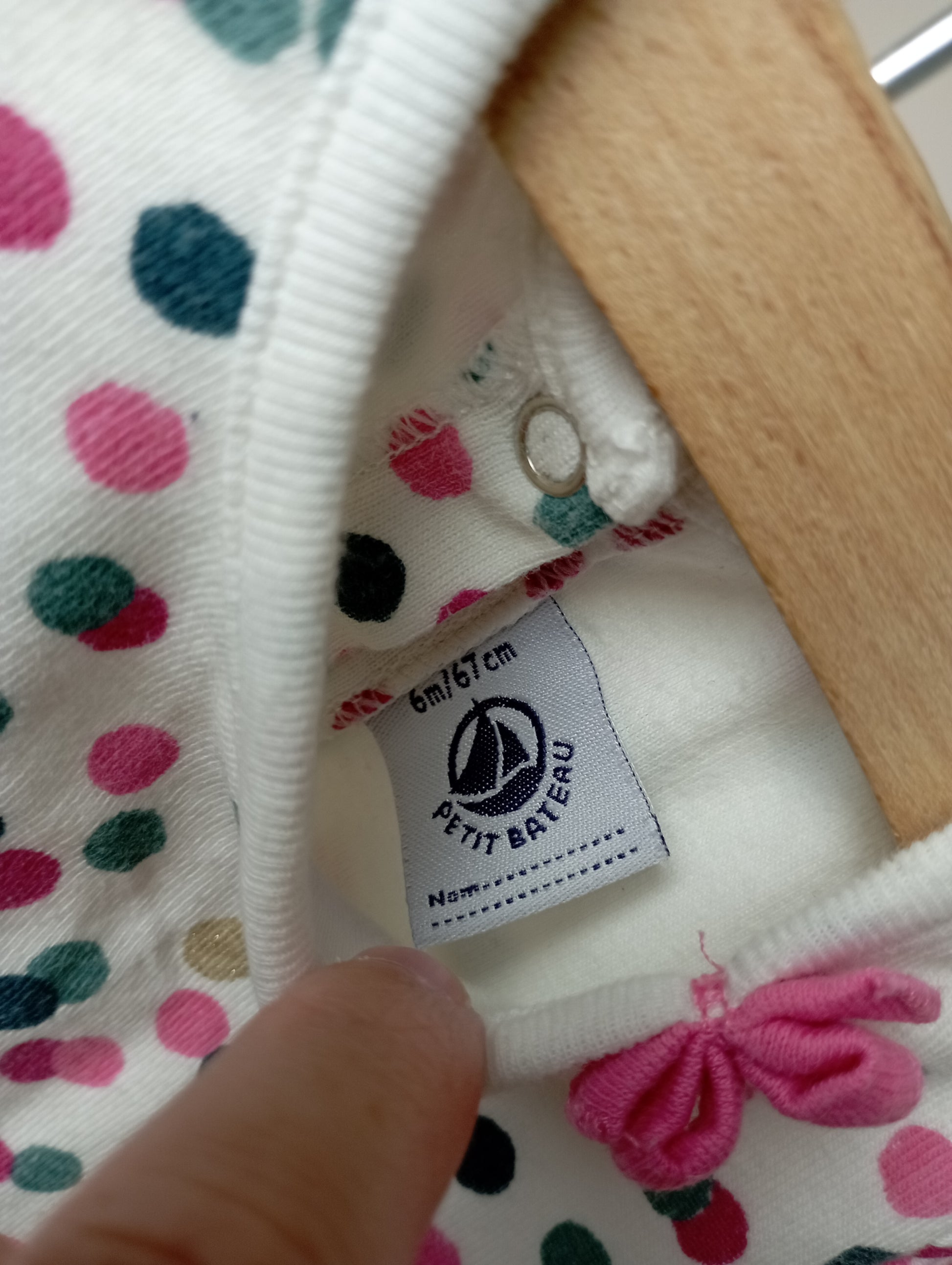 Jurk met romper 6m Petit Bateau