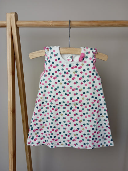 Jurk met romper 6m Petit Bateau