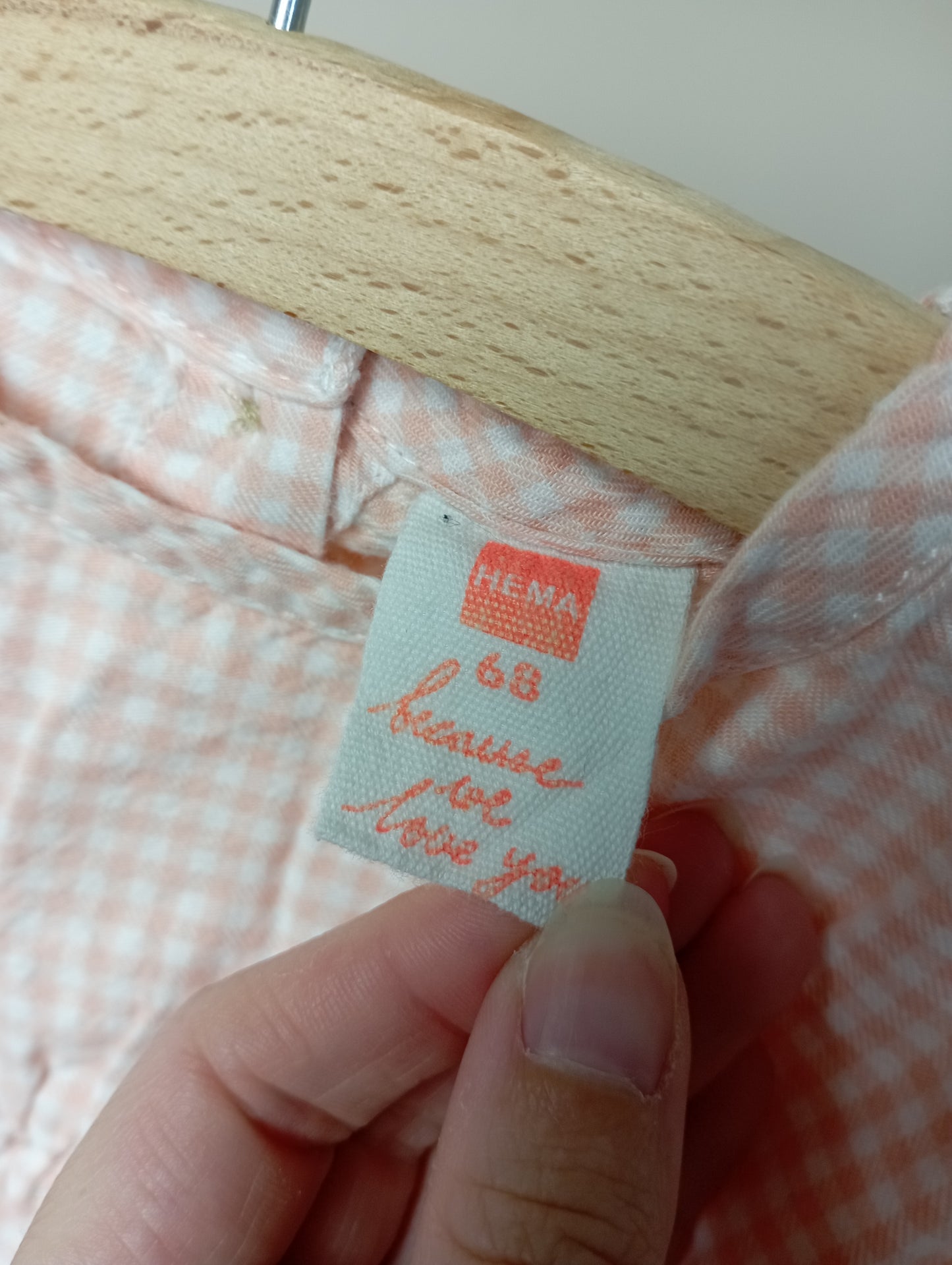 Jurk met ruitjes 68 Hema