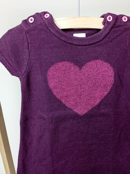 Jurkje met hartje 68 H&M