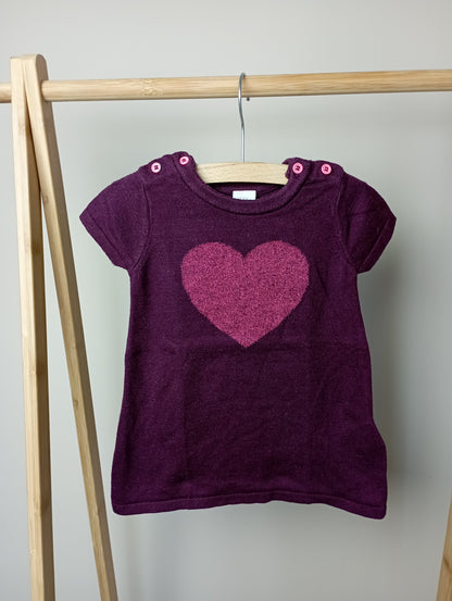 Jurkje met hartje 68 H&M
