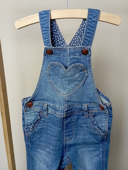 Salopette met hartje 74 H&M