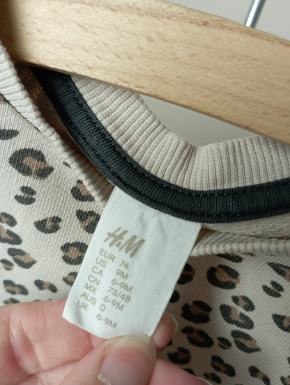 Trui met panterprint 74 H&M