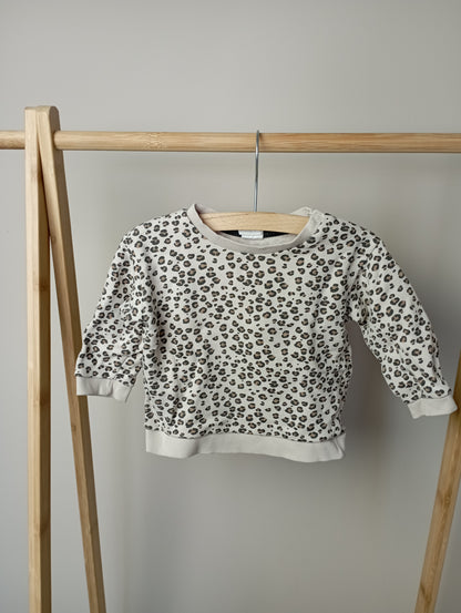 Trui met panterprint 74 H&M