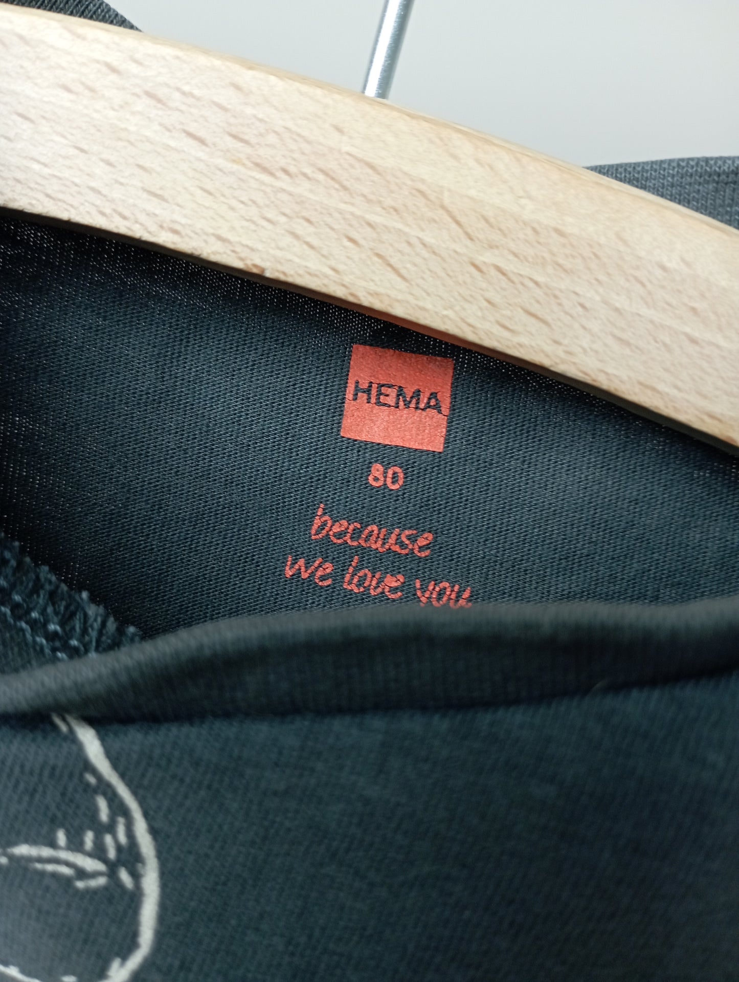 Shirt met vosjes 80 Hema