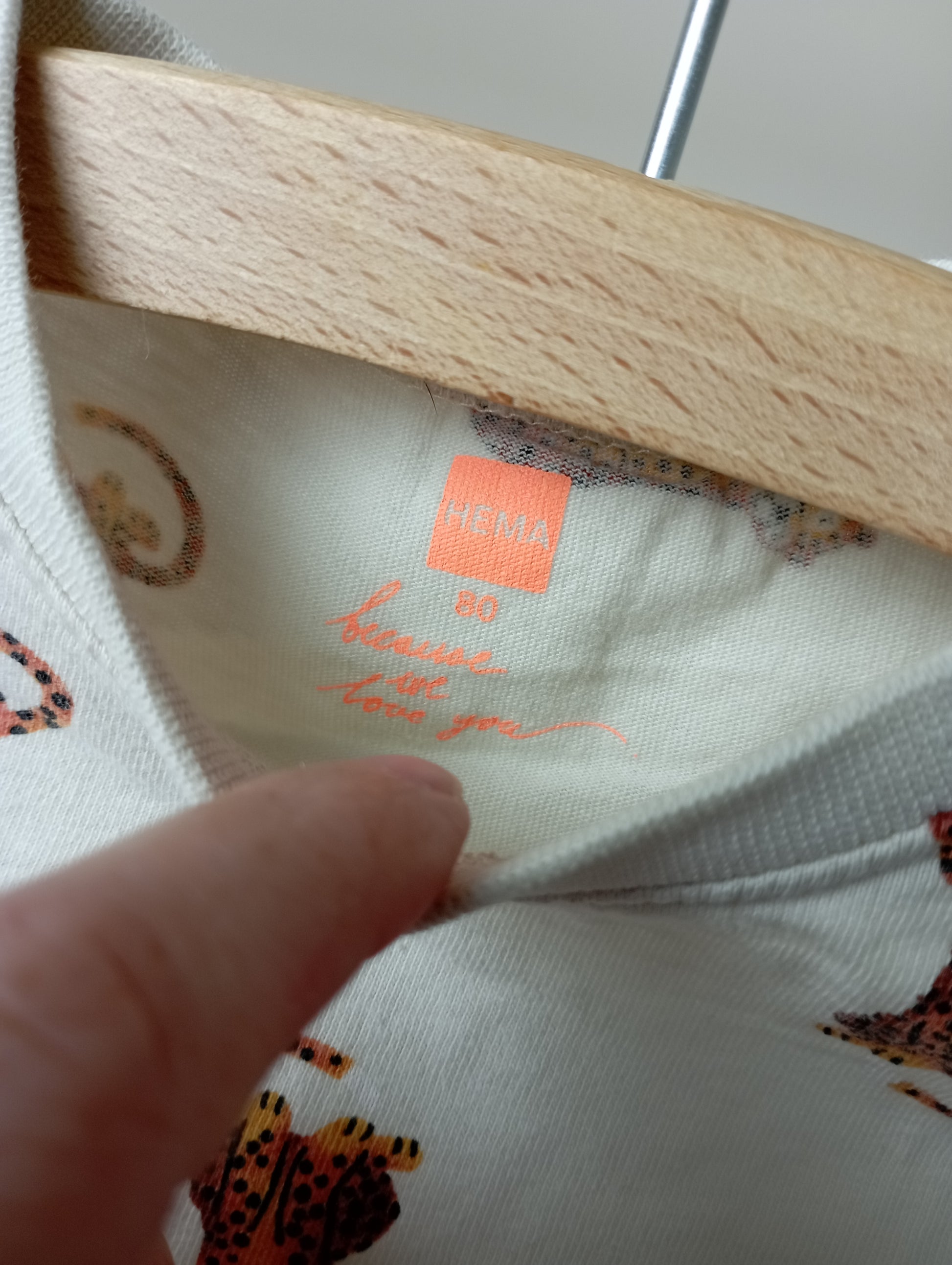 Shirt met panters 80 Hema