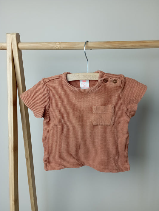 Shirt in wafelstructuur 80 Hema