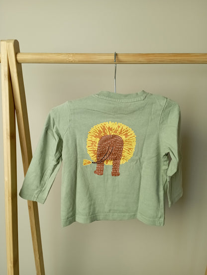 Longsleeve met leeuw 74 Hema