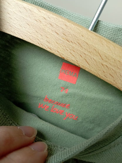 Longsleeve met leeuw 74 Hema