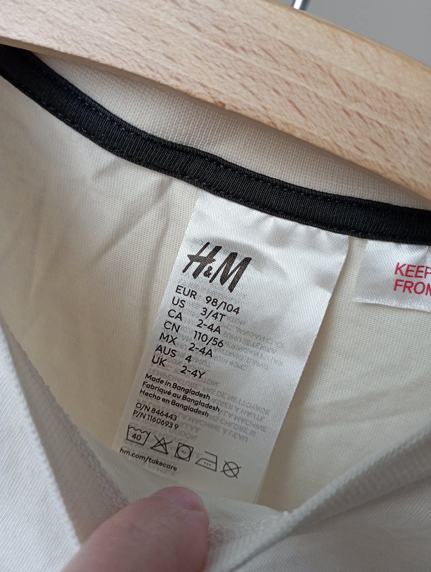 Pyjama met ster 98/104 H&M