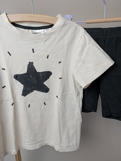 Pyjama met ster 98/104 H&M