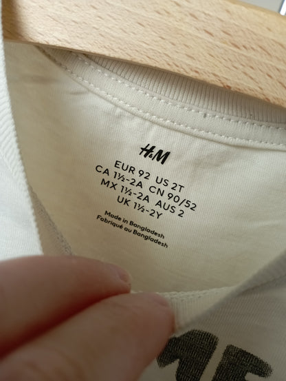 T-shirt "Take me to happy days" 92 H&M