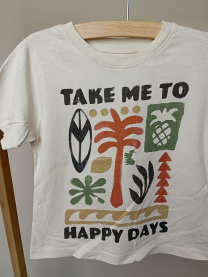 T-shirt "Take me to happy days" 92 H&M