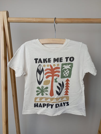 T-shirt "Take me to happy days" 92 H&M